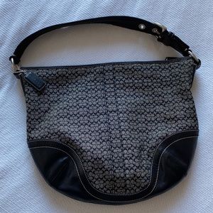 Vintage Coach signature hobo shoulder bag